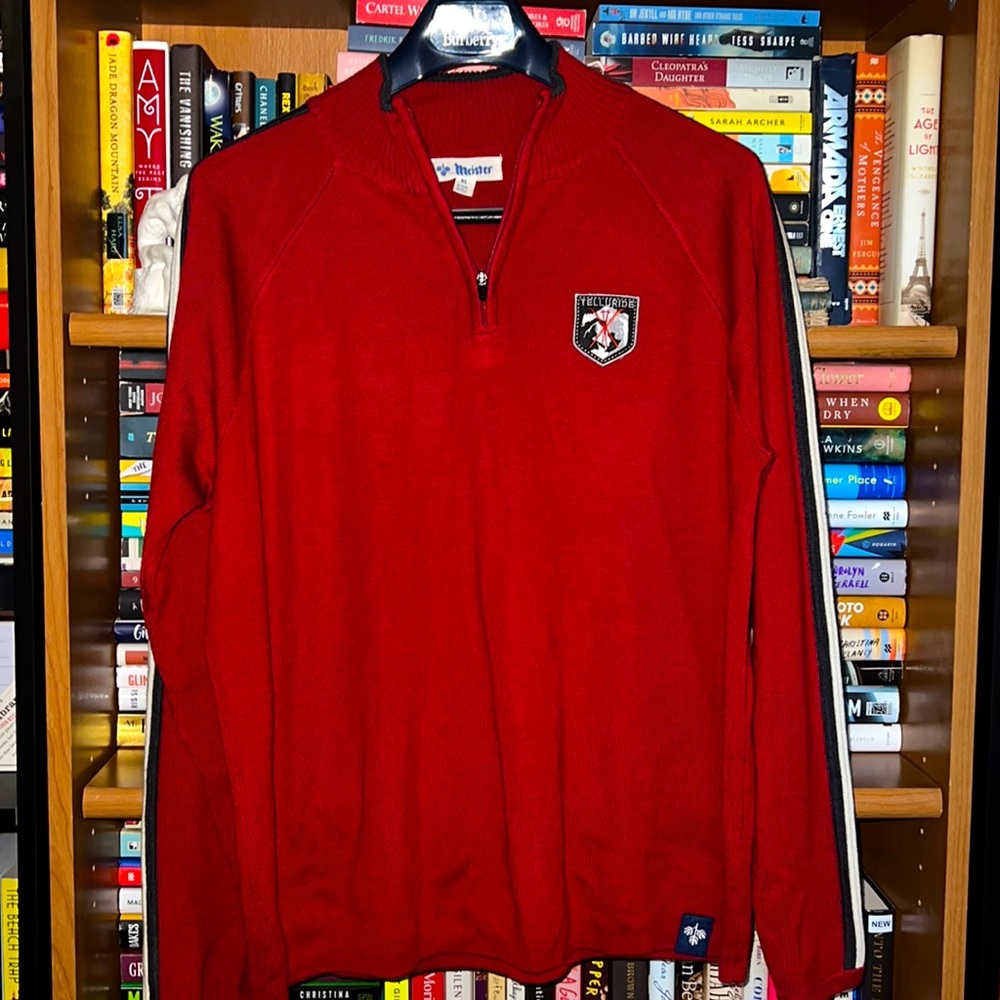 Vintage Red quarter zip Meister Sweater